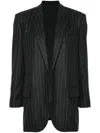 Brunello Cucinelli Pinstripe Wool Flannel Blazer