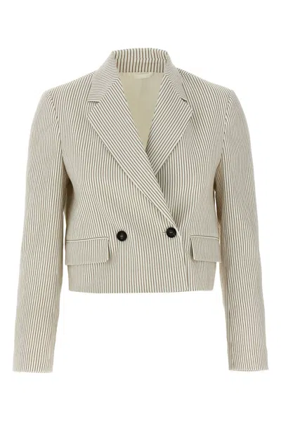 BRUNELLO CUCINELLI BRUNELLO CUCINELLI PINSTRIPE BLAZER