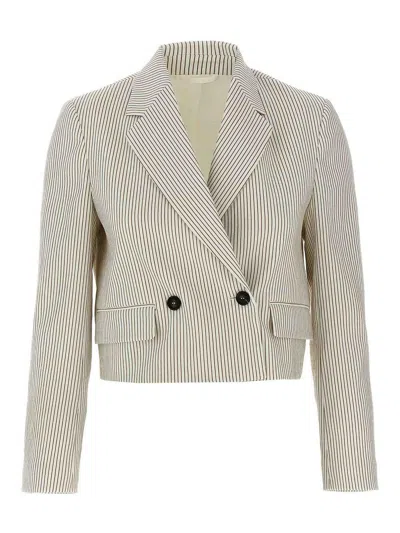 BRUNELLO CUCINELLI BLAZER - BLANCO