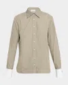 Brunello Cucinelli Pinstripe Cotton-silk Button-front Blouse