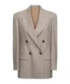 Brunello Cucinelli Pinstripe Double-breasted Blazer