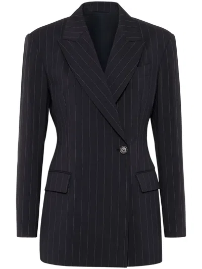 Brunello Cucinelli Blazer Mit Nadelstreifen In Blau