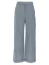 Brunello Cucinelli Women Pinstripe Pants In Multicolor