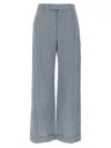 Brunello Cucinelli Women Pinstripe Pants In Multicolor