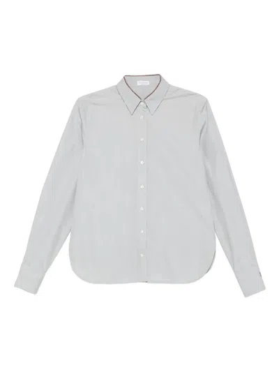 Brunello Cucinelli Pinstripe Shirt With Button-down Design