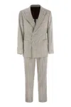 Brunello Cucinelli Pinstripe Suit Of Alpaca And Comfort Wool