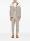 Brunello Cucinelli Pinstriped Gilet In Neutrals