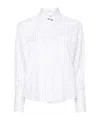 Brunello Cucinelli Hemd Mit Nadelstreifen In White