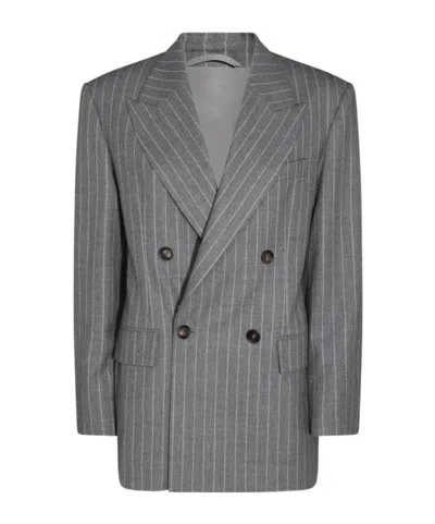 Brunello Cucinelli Double-breasted Virgin Wool Blazer In