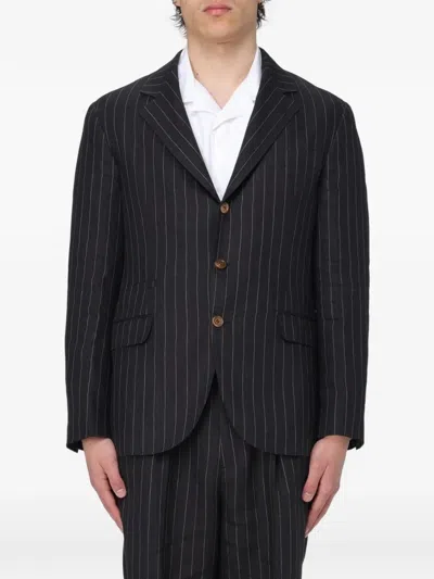 BRUNELLO CUCINELLI PINSTRIPE-PATTERN BLAZER