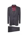 Brunello Cucinelli Pinstripe-pattern Wool Suit In Multi