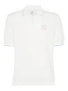 Brunello Cucinelli Cotton Logo-tennis Polo Shirt In White