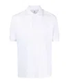 Brunello Cucinelli Short-sleeved Cotton Polo Shirt In White