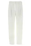 Brunello Cucinelli Piqu Pants In White