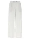 Brunello Cucinelli Piqué Cotton Joggers In White