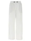 Brunello Cucinelli Cotton Joggers With Drawstring And Pockets In White