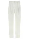 Brunello Cucinelli Cotton Blend Pants In White