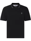 Brunello Cucinelli Piqué Polo Shirt Logo In Black