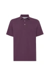 Brunello Cucinelli Cotton Polo Shirt In Purple