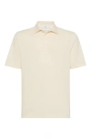 Brunello Cucinelli Piqué Polo Shirt In Ginger