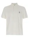 Brunello Cucinelli Ribbed Collar Short Sleeves Polo Shirt In White