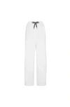 Brunello Cucinelli Pique Track Trousers In White