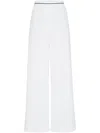 Brunello Cucinelli Piquet Cotton Trousers In Multicolor