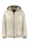 Brunello Cucinelli Women's Piumino M/l Reversibile Platino In Gold