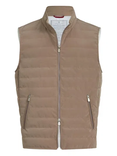 Brunello Cucinelli Piumino S/m In Neutral