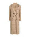 Brunello Cucinelli Checkered Buttoned Coat In Nude