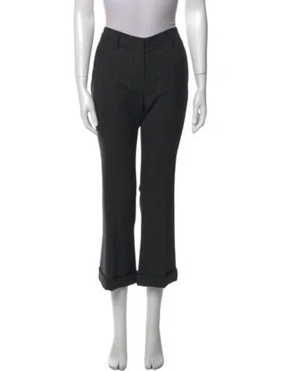 Pre-owned Brunello Cucinelli Plaid Print Wide Leg Pants In Blue