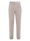 Brunello Cucinelli Trousers With Double Pleats And Tabs