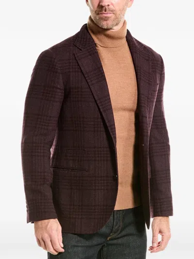 Brunello Cucinelli Wool & Silk-blend Blazer In Neutral