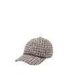 Brunello Cucinelli Plaid-check Wool Blend Baseball Cap In Multi