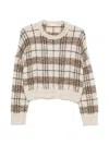Brunello Cucinelli Plaid-pattern Sequin-embellishment Sweater In Multi
