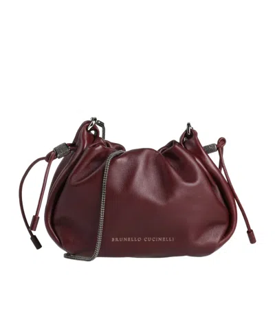 Brunello Cucinelli Plain Colour Across-body Bags In Red