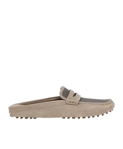 Brunello Cucinelli Plain Colour Mules In Nude