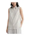 Brunello Cucinelli Stretch-cotton Poplin Monili Shirt In Gray