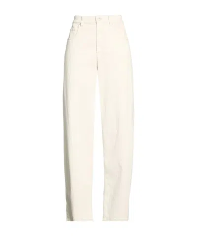 Brunello Cucinelli Plain Wide-leg Jeans In White