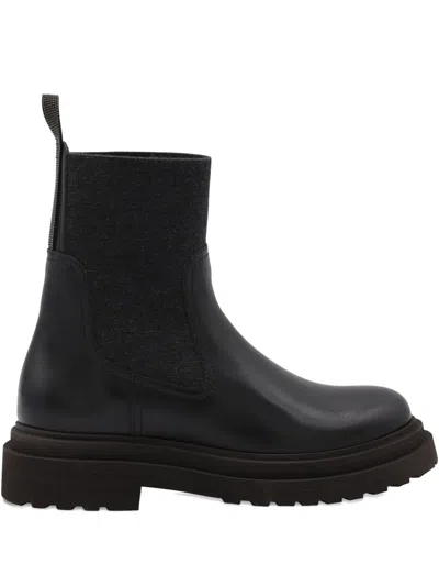 Brunello Cucinelli Platform Chelsea Boots