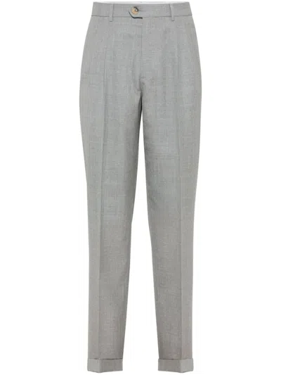 BRUNELLO CUCINELLI PLEAT-DETAIL TAILORED TROUSERS