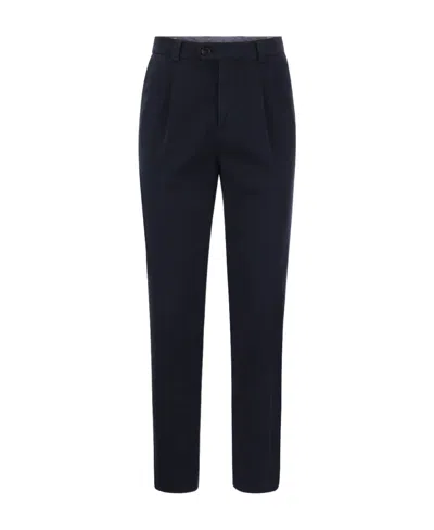 Brunello Cucinelli Pleat-detail Tailored Trousers In Black