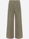 Brunello Cucinelli Wide-leg Casual Pants In Green