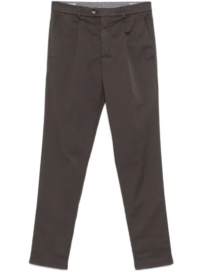 Brunello Cucinelli Virgin Wool Pants In Brown