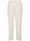 Brunello Cucinelli Tailored High-waisted Trousers With Straight Leg In Neutrals