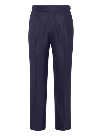 BRUNELLO CUCINELLI PLEAT-DETAIL TUXEDO TROUSERS