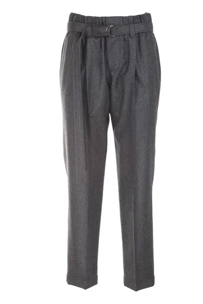 BRUNELLO CUCINELLI BRUNELLO CUCINELLI PLEAT DETAILED BELTED TROUSERS