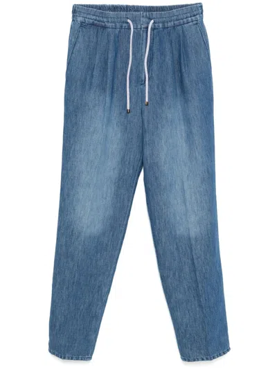 BRUNELLO CUCINELLI PLEAT-DETAILING JEANS
