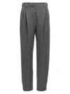 Brunello Cucinelli Grey Pleat Pants
