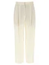 Brunello Cucinelli Trousers With Pleats And Pockets In White
